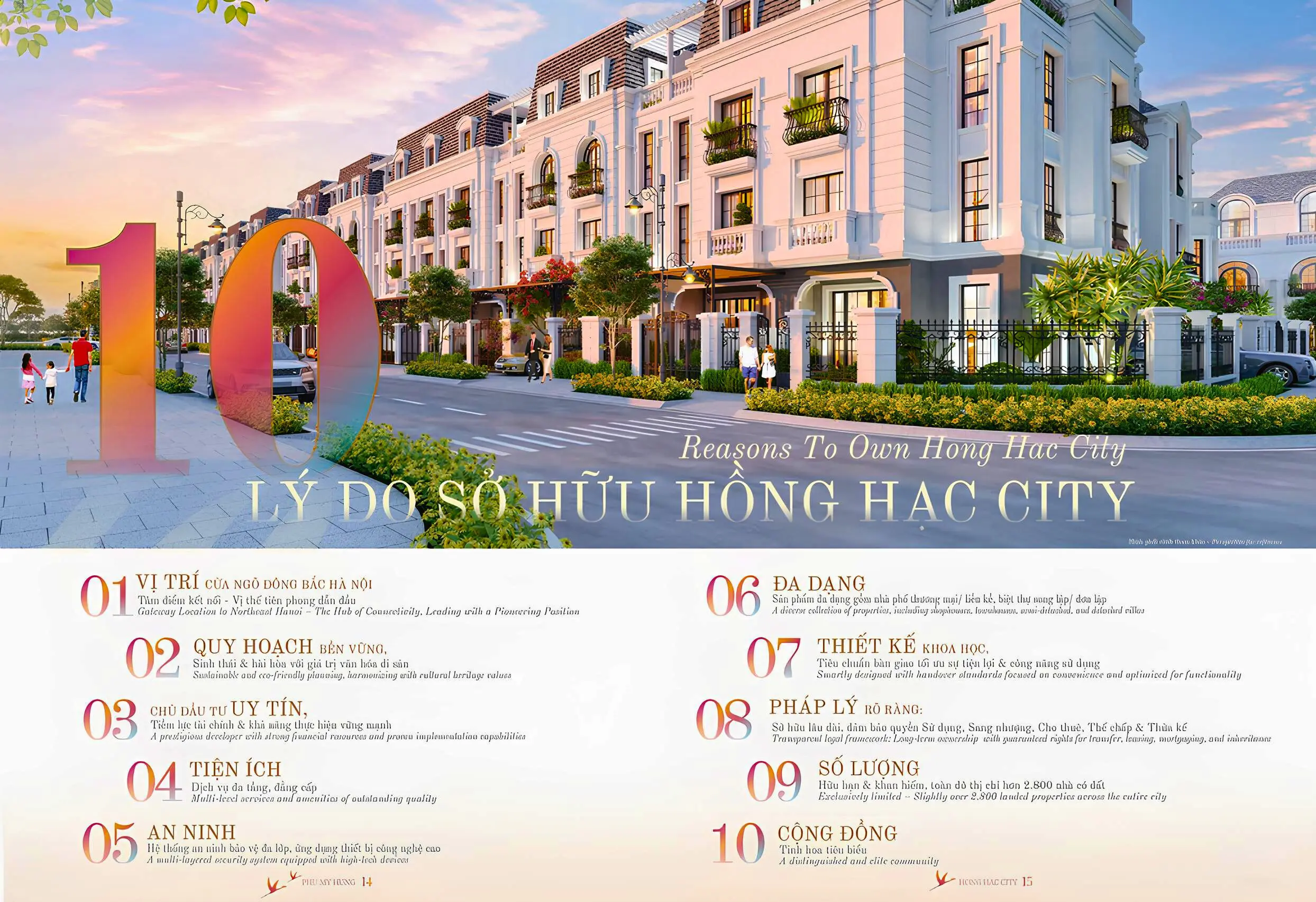 10 lý do quan trọng Quý Khách Hàng nên đặt mua dự án Hồng Hạc giai đoạn đầu