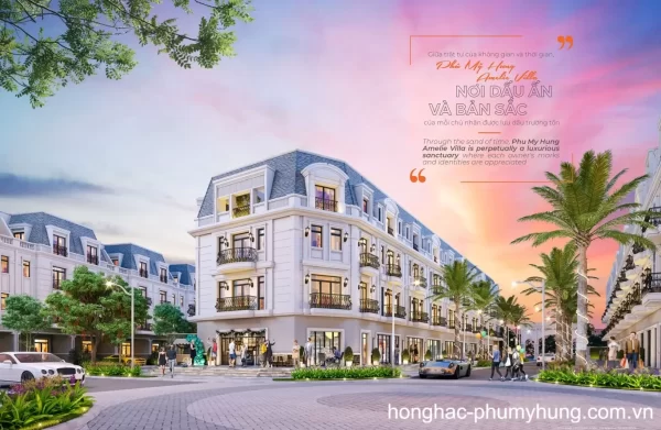 Shophouse dự án Hồng Hạc Phú Mỹ Hưng thiết kế đẳng cấp theo phong cách Châu Âu